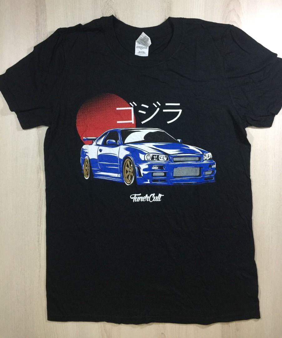 Gildan Tuner Cult Evo Black Tee CK Used, Men's Fashion, Tops & Sets