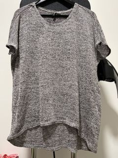 Gray Knit Top
