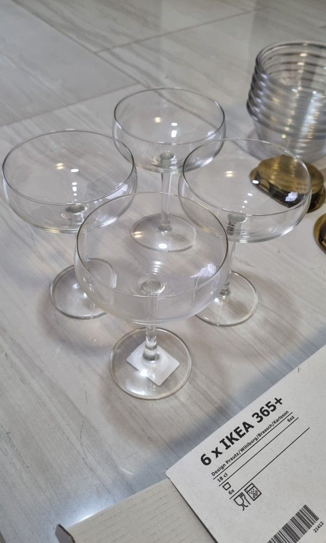 Ikea cups , ikea wine glasses, ikea bowls, hooga cups, ikea coaster etc