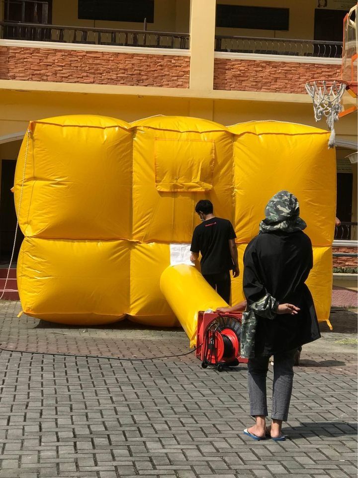 INFLATABLE RESCUE JUMP CUSHION 16M JUMPING HEIGHT, Furniture & Home