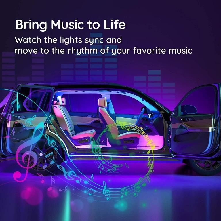 instock~ Govee Smart Car Lights, APP Control LED Interior Light, Music Sync  Car LED Lights