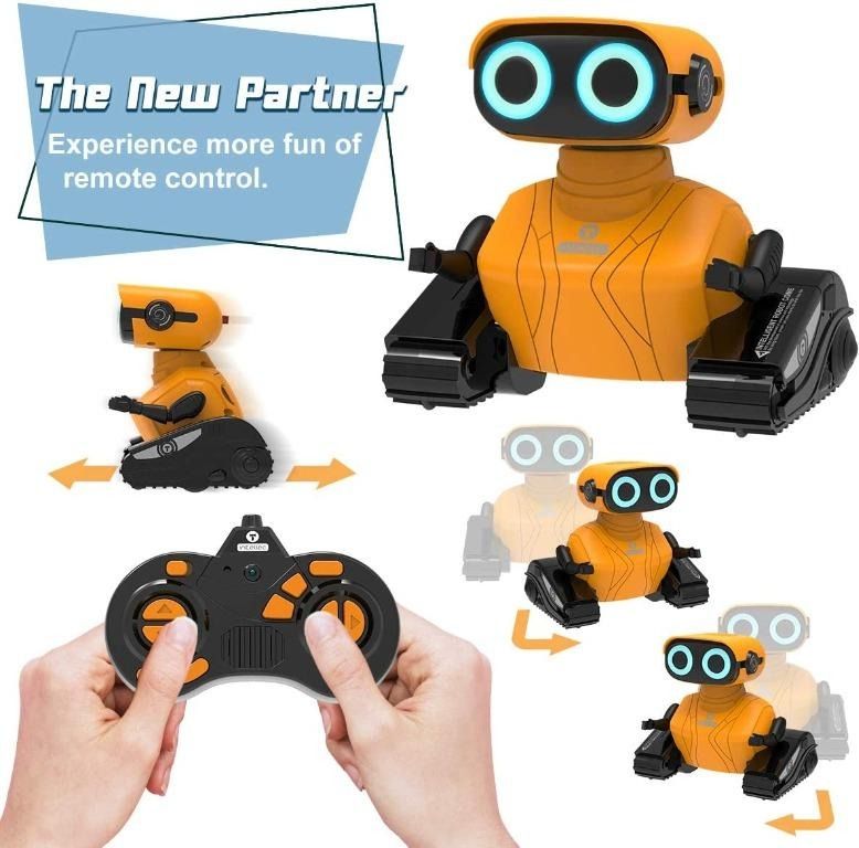 Dandist Robot Toys for Girls, Remote Control Robots for Kids, Talkie and Programming Toy Robot with Auto-Demonstration, Flexible Arms, Dance Moves