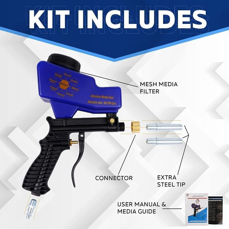 18 oz. Portable Sand Blaster Gun Kit
