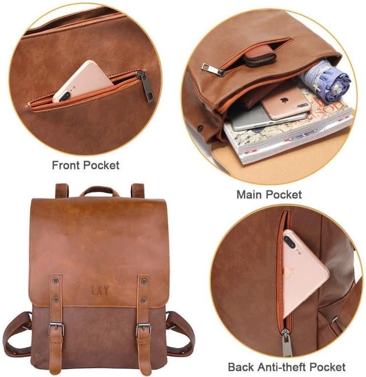 Lxy vegan leather backpack clearance
