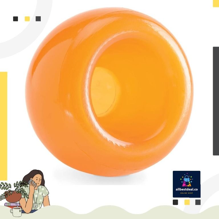 Planet Dog Orbee-Tuff Snoop Interactive Treat Dispensing Dog Toy, Large,  Orange