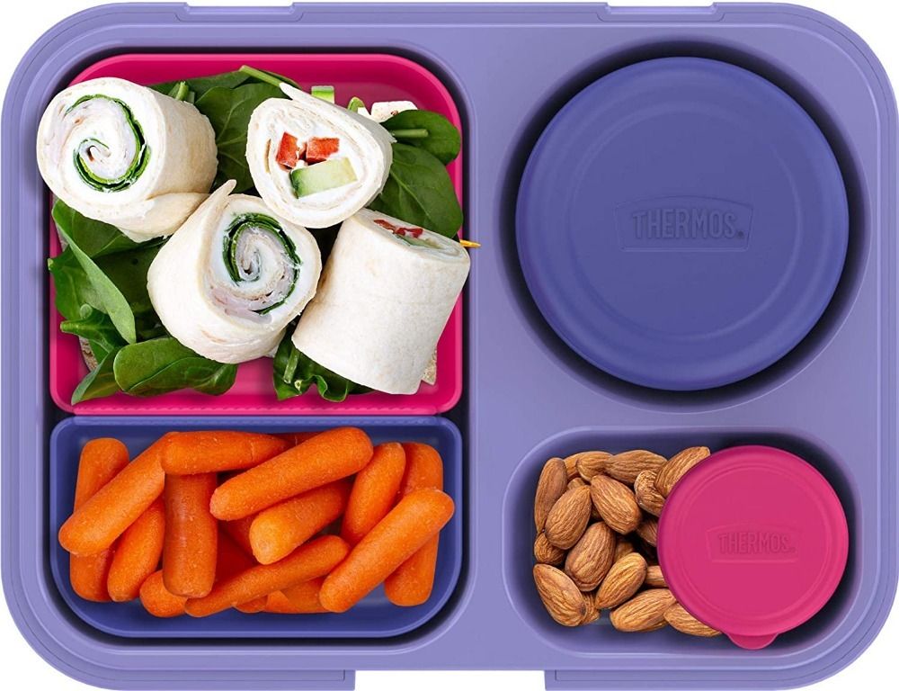 Thermos thermos kids freestyle 8 piece food storage kit, pink/peach