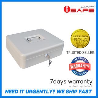 iSafe CB-LRG Large Size Cash Box, Jewelry Box / Personal Safe Storage Box / Safety Vault Storage / Home & Office Furniture