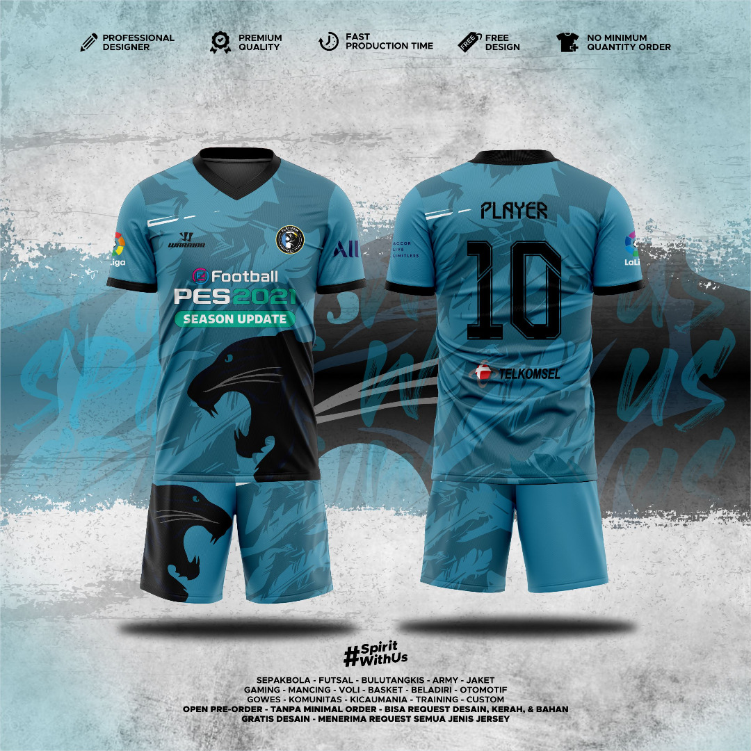 Jersey futsal puma shop design depan belakang