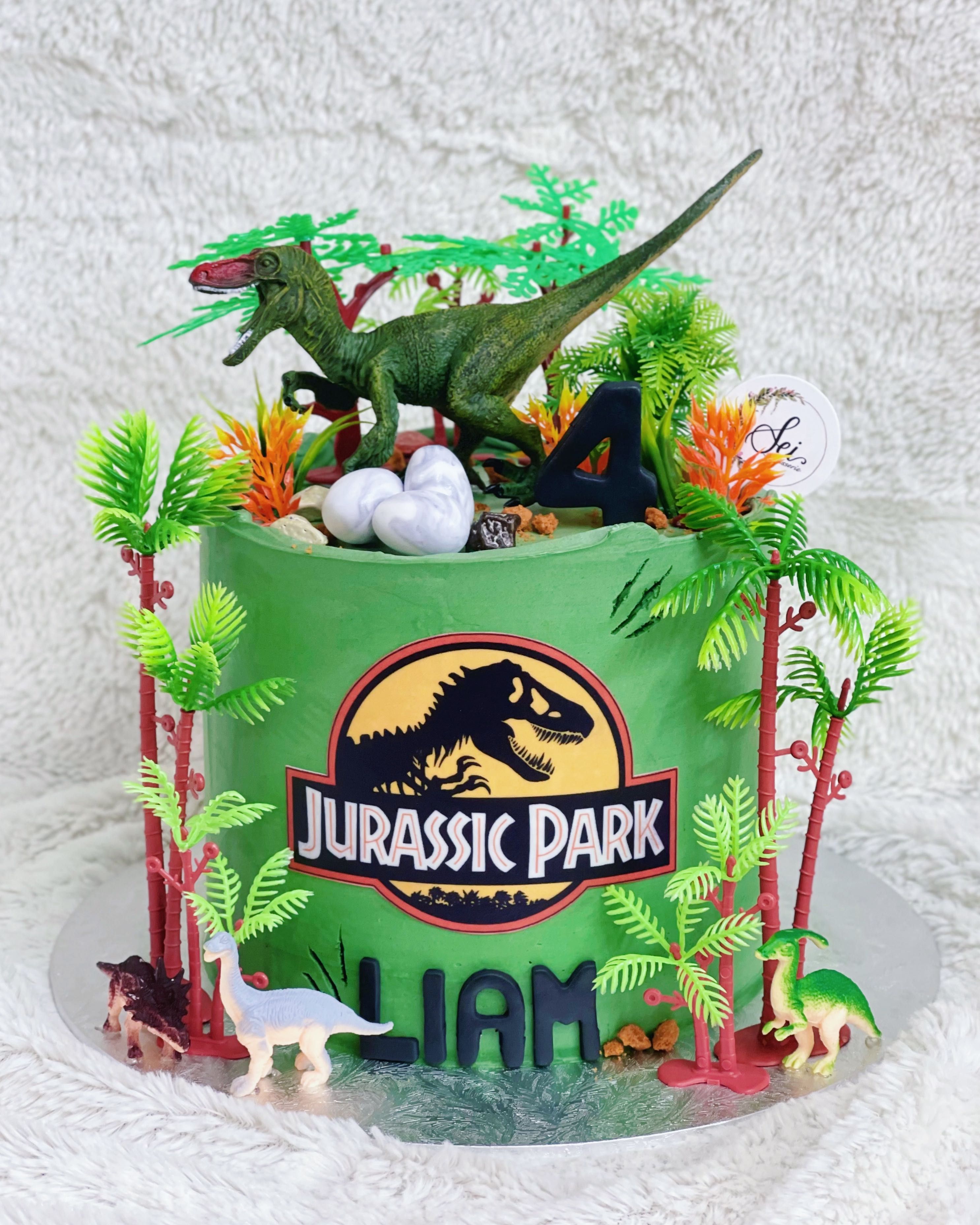 Jurassic park cake, Food & Drinks, Homemade Bakes on Carousell