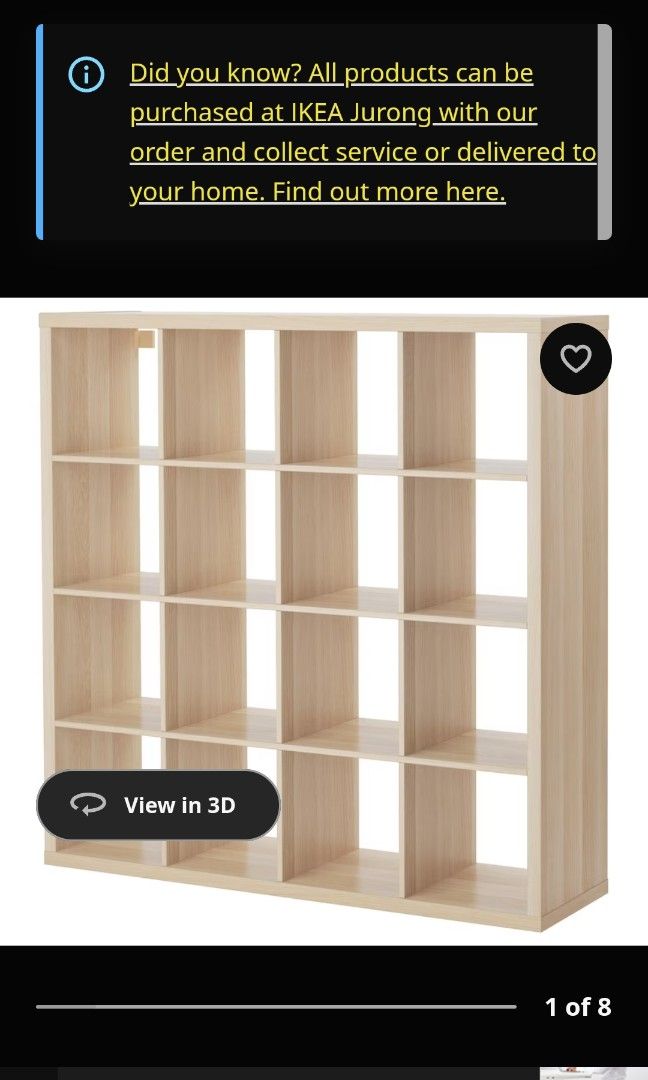 Kallax 4x4, Furniture & Home Living, Furniture, Shelves,