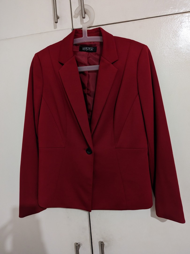 Kasper, Jackets & Coats, Kasper Ladies Red Blazer Is A Size 6