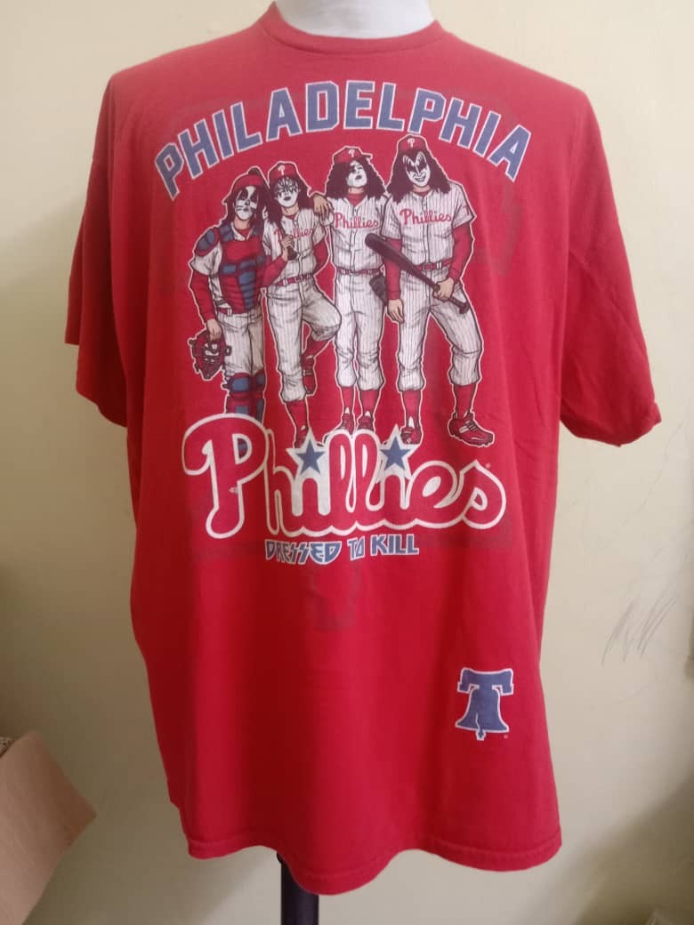 Vintage Phillies Liquid Blue MLB T Shirt - Men's Medium