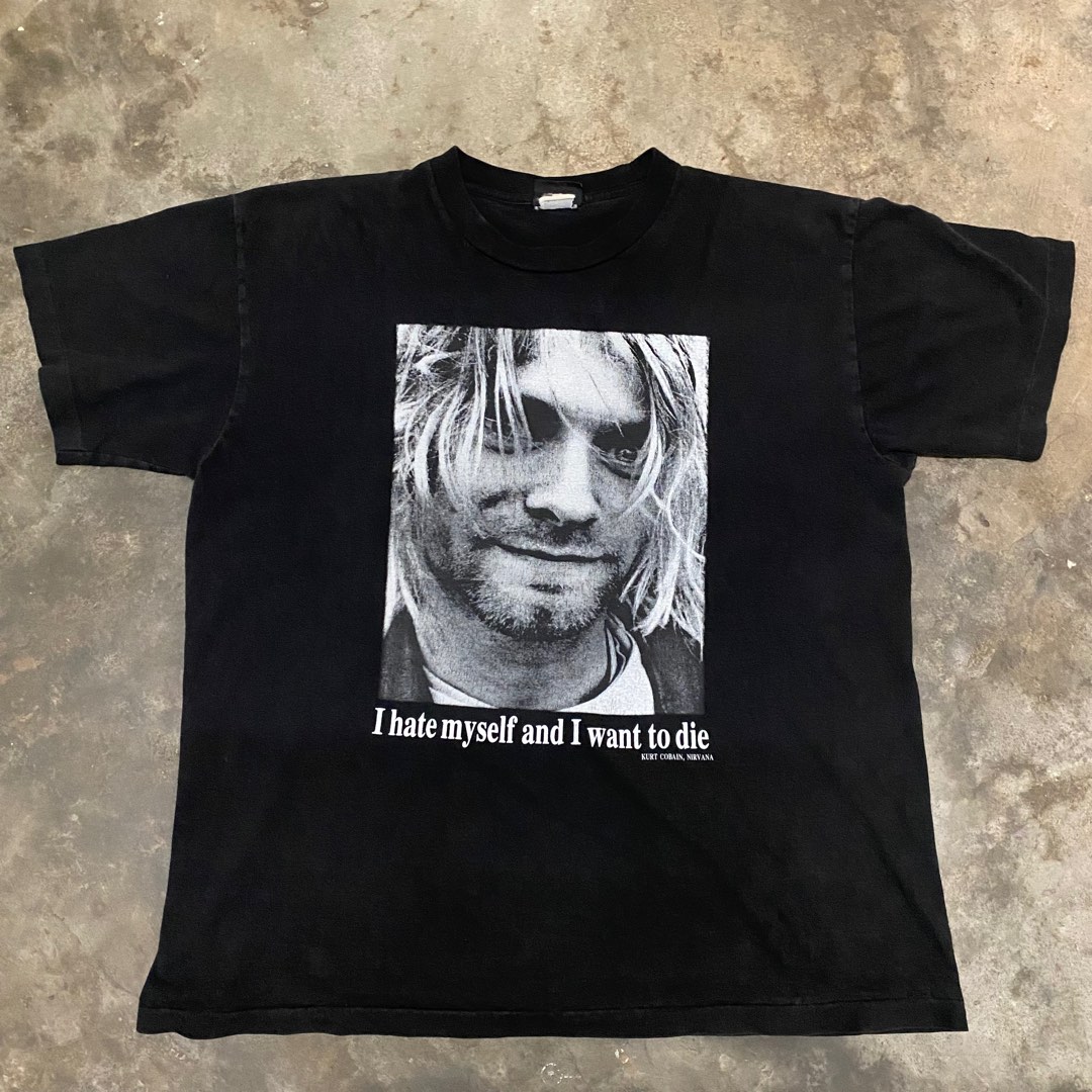 Kurt Cobain, Men's Fashion, Tops & Sets, Tshirts & Polo Shirts on Carousell