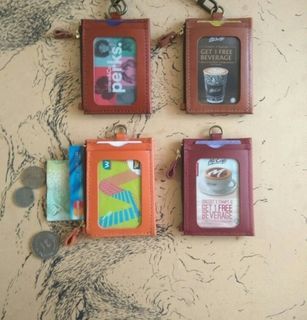 "leather cardholder" + "lanyard " "hand stitching" 0.6wax thread 😀"Wear-resistant" 👍