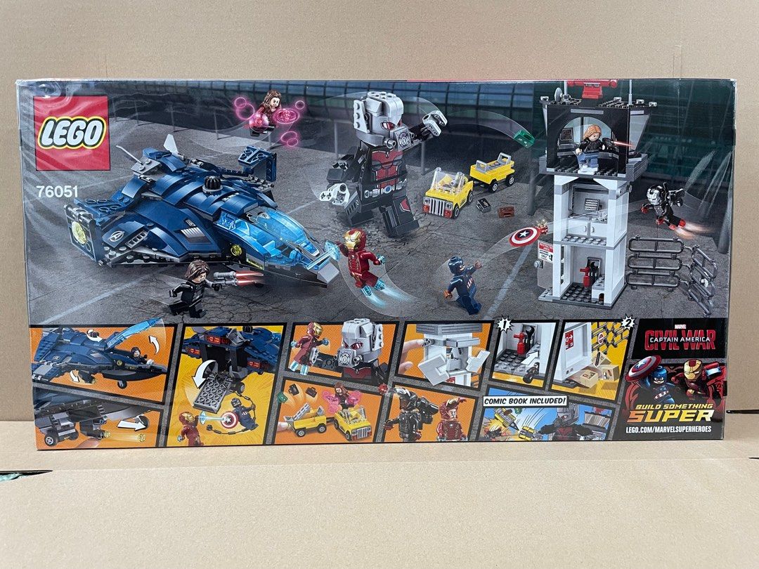 [絕版]LEGO 76051 Marvel Super Hero Airport Battle 蟻俠, 興趣及遊戲, 玩具 & 遊戲類 ...