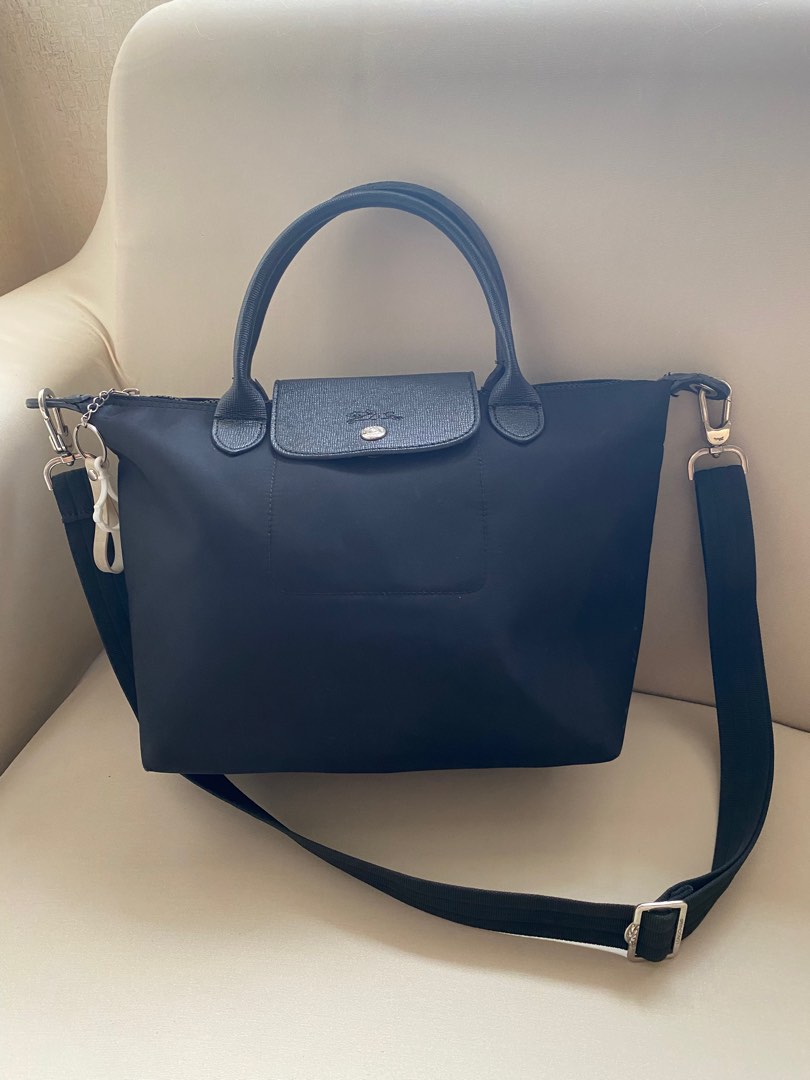 Longchamp le pliage black, Barang Mewah, Tas & Dompet di Carousell