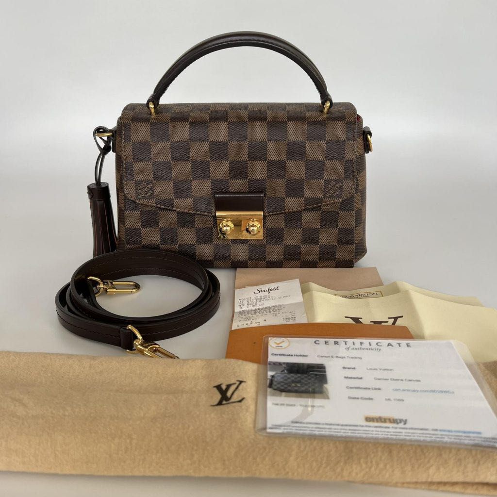 LV Croisette Damier Ebene, Luxury, Bags & Wallets on Carousell