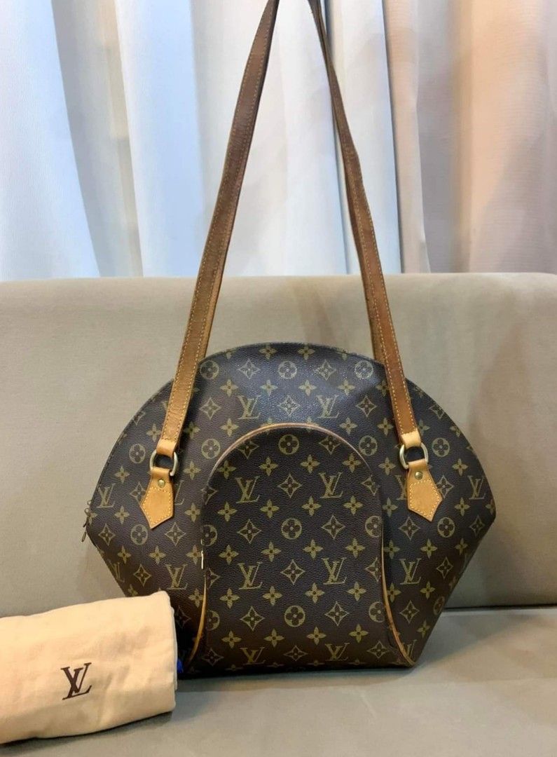 Louis vuitton monogram ellipse Gm shopping bag Brown Leather ref
