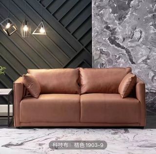 MA0476  防貓捉科技布梳化sofa 免洗透氣梳化科技布沙發 雙人梳發 耐用防污舒適超纖皮沙發