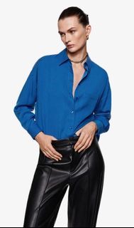 Mango 100% Lyocell Buttondown Shirt