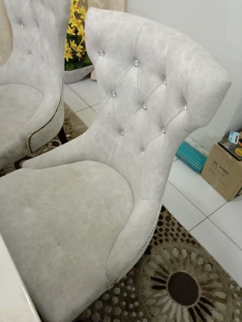 Marble Square Dining Table 8 Seater, Furniture & Home Living, Furniture