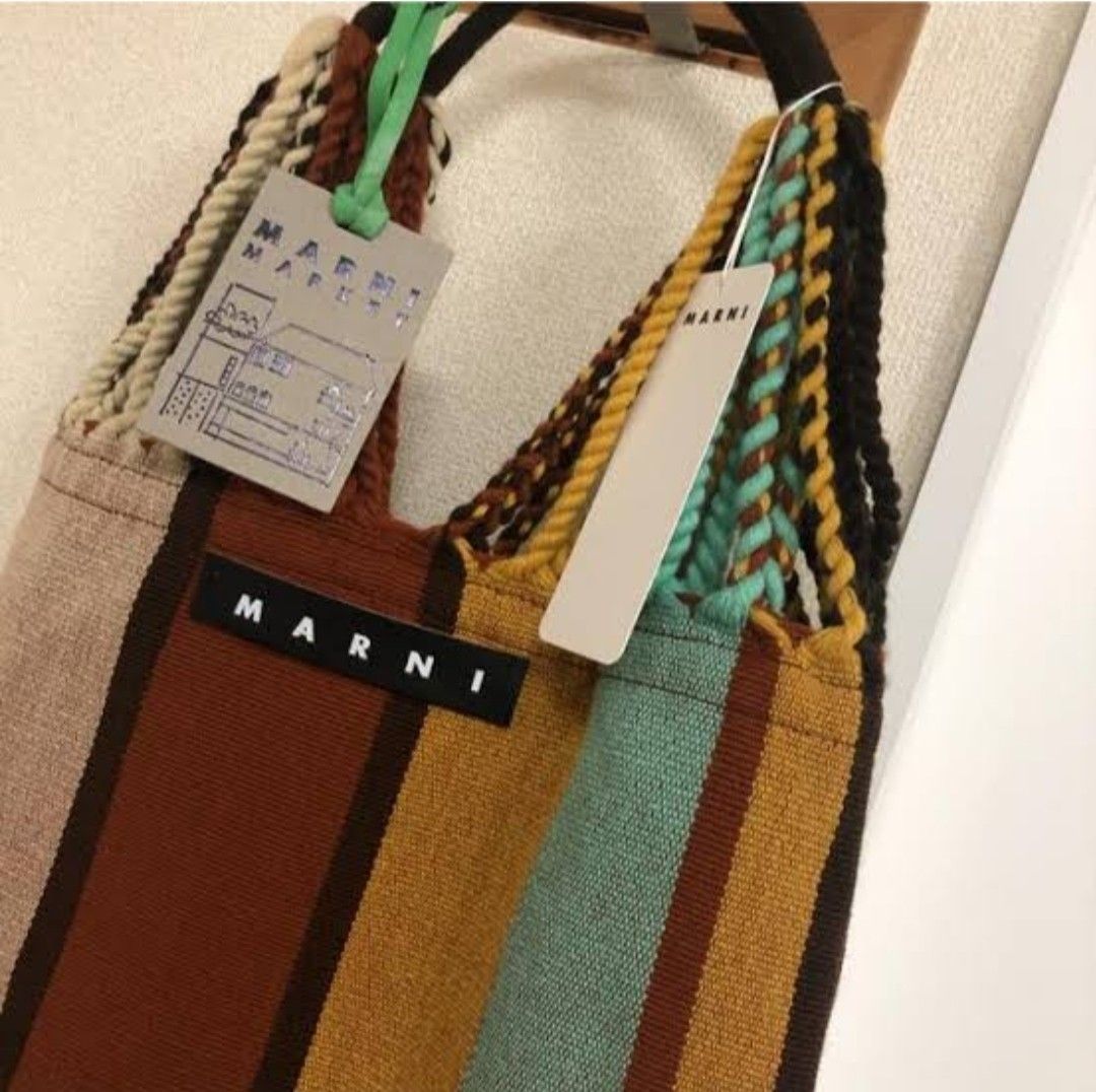 MARNI MARKET HAMMOCK BAG in multicolor crochet