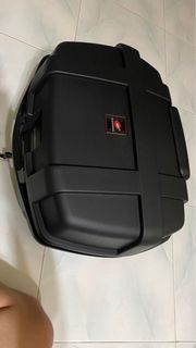 Motorcycle Rear Box | Can fit 2 helmet