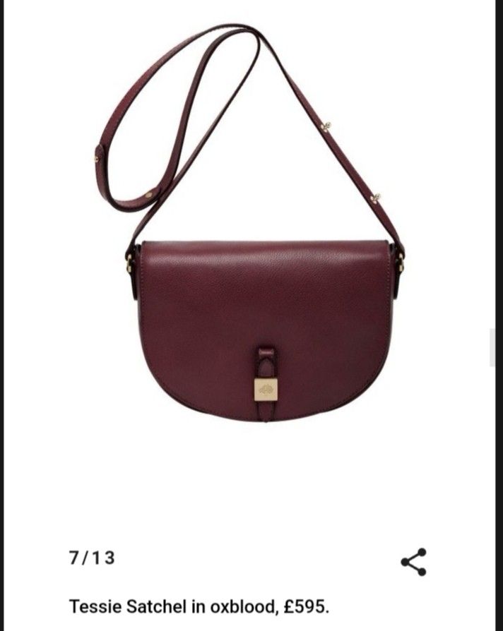 Mulberry tessie half moon satchel Women s Fashion Bags Wallets