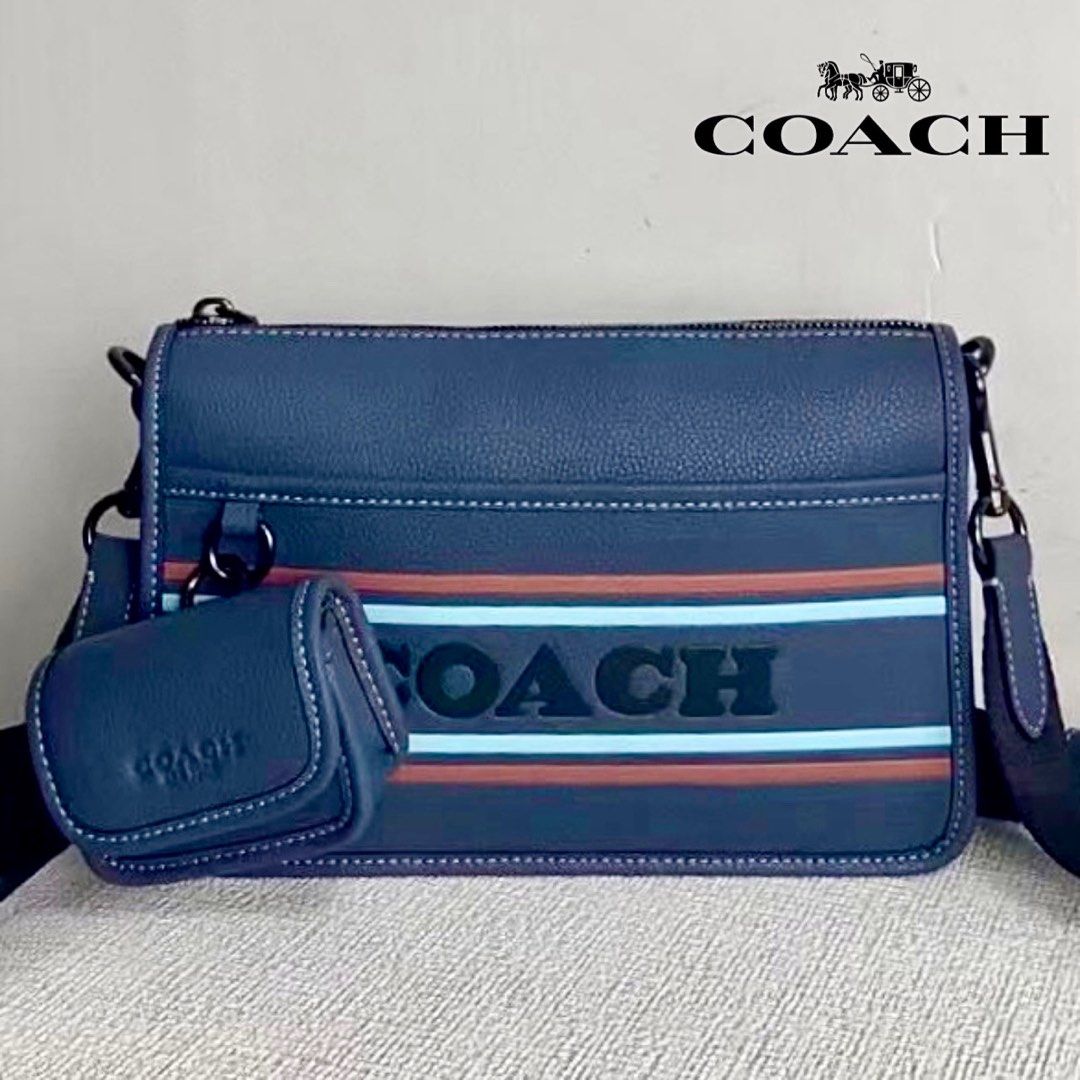Coach blue messenger bag 2025