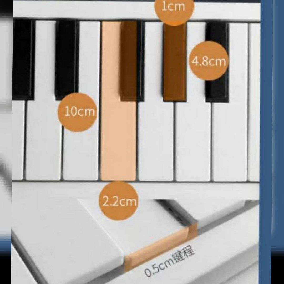 NEW IN BOX! Foldable 88 weighted Keys Piano, Hobbies & Toys, Music