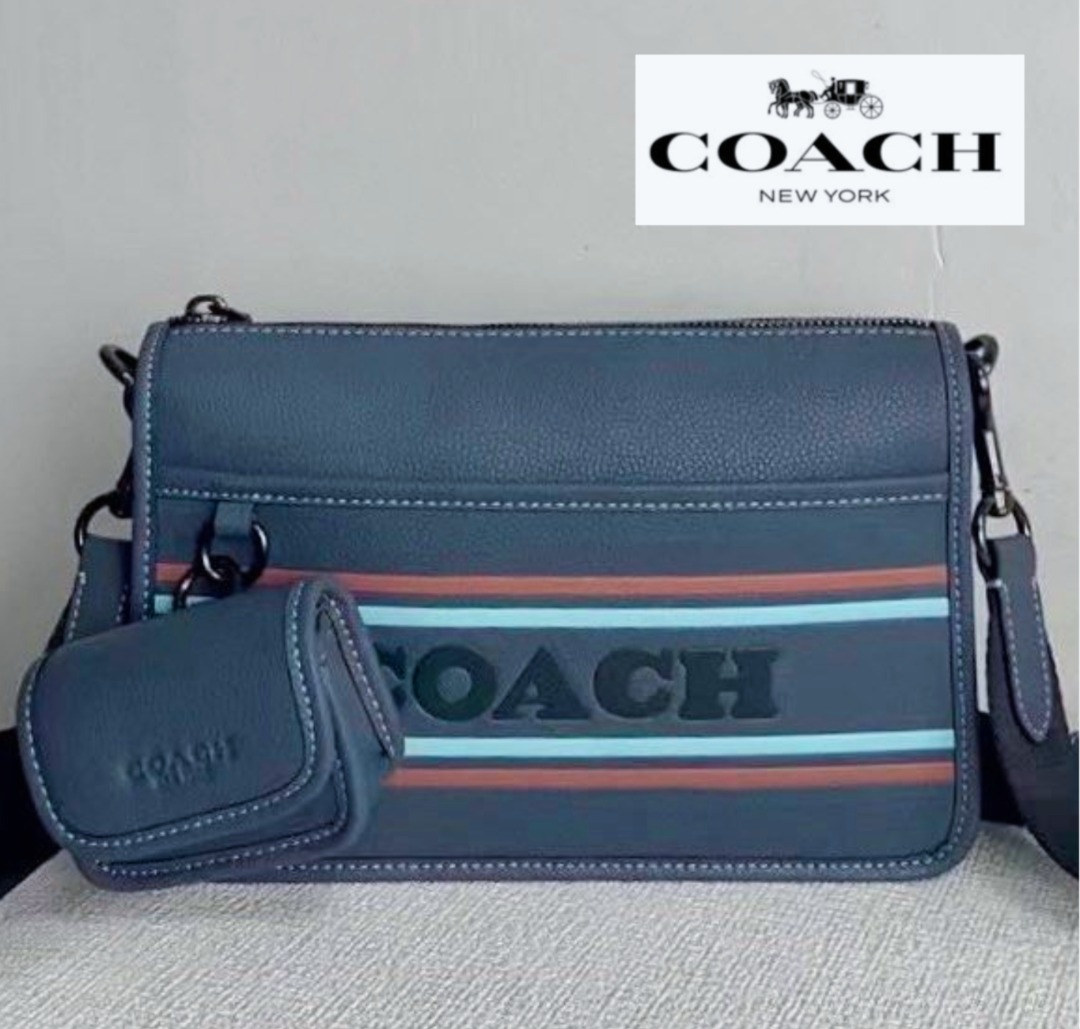 Ready stock original coach bag men messenger C5341 monogram, Luxury, Bags &  Wallets on Carousell