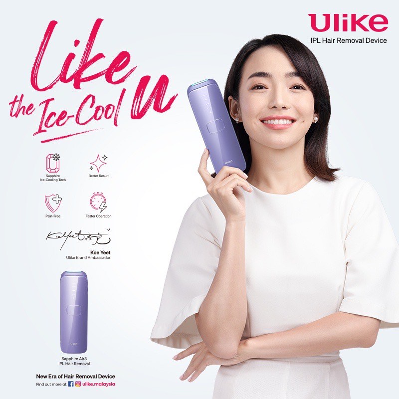 NEW Ulike Sapphire AIR-3 IPL Laser Hair Removal 21J energy and 0.7s/flash with automatic ...