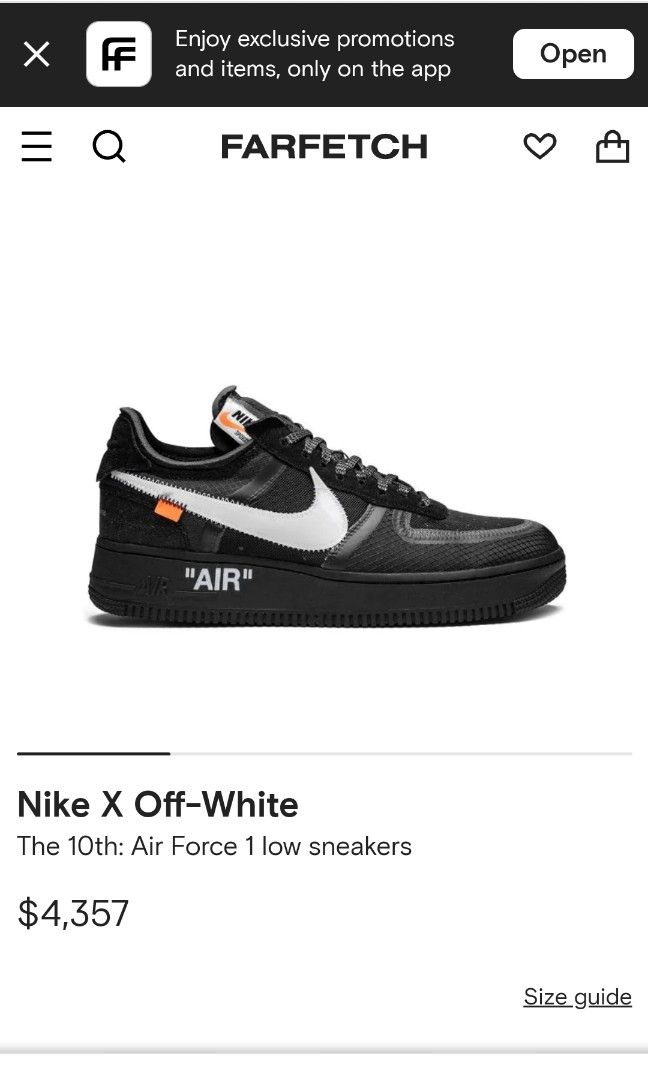 air force 1 collab off white