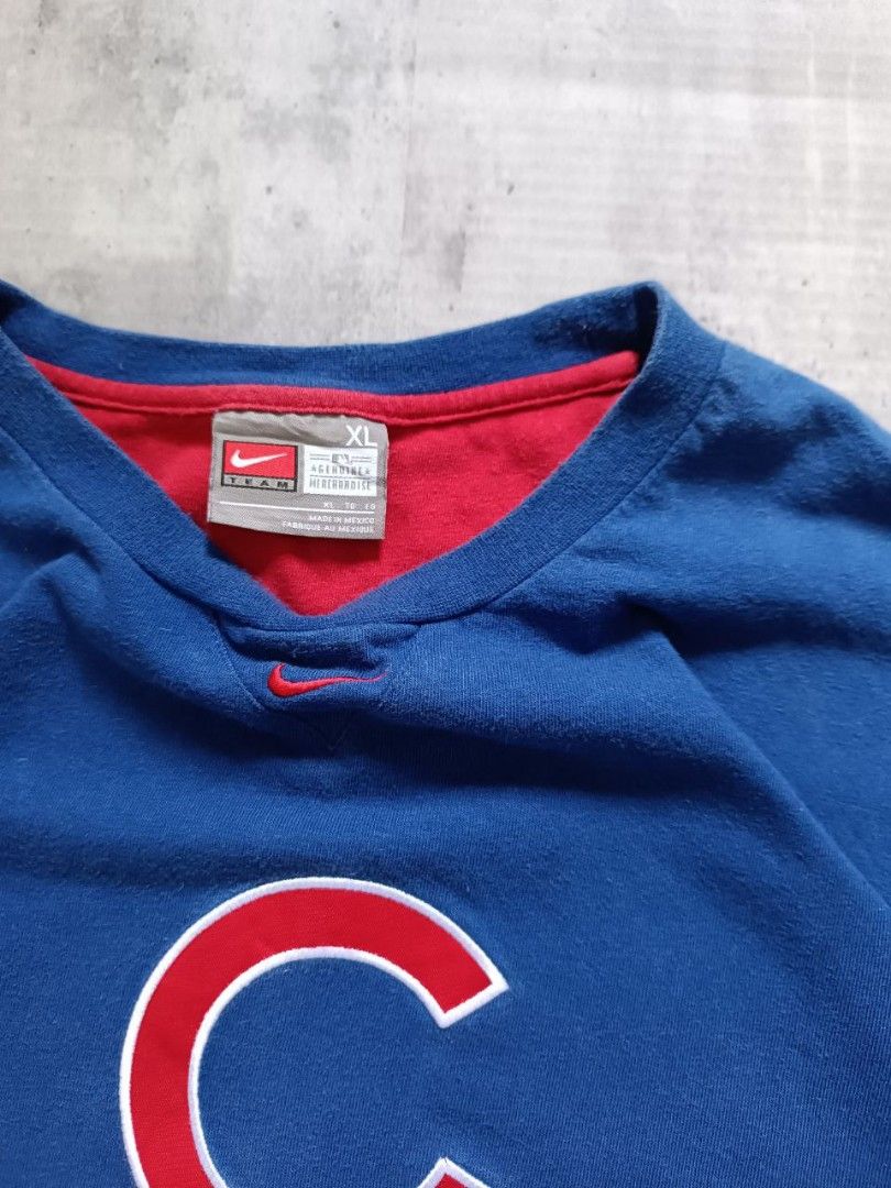 Vintage Chicago Cubs hoodie, MLB grey embroidered sweatshirt - AU XL