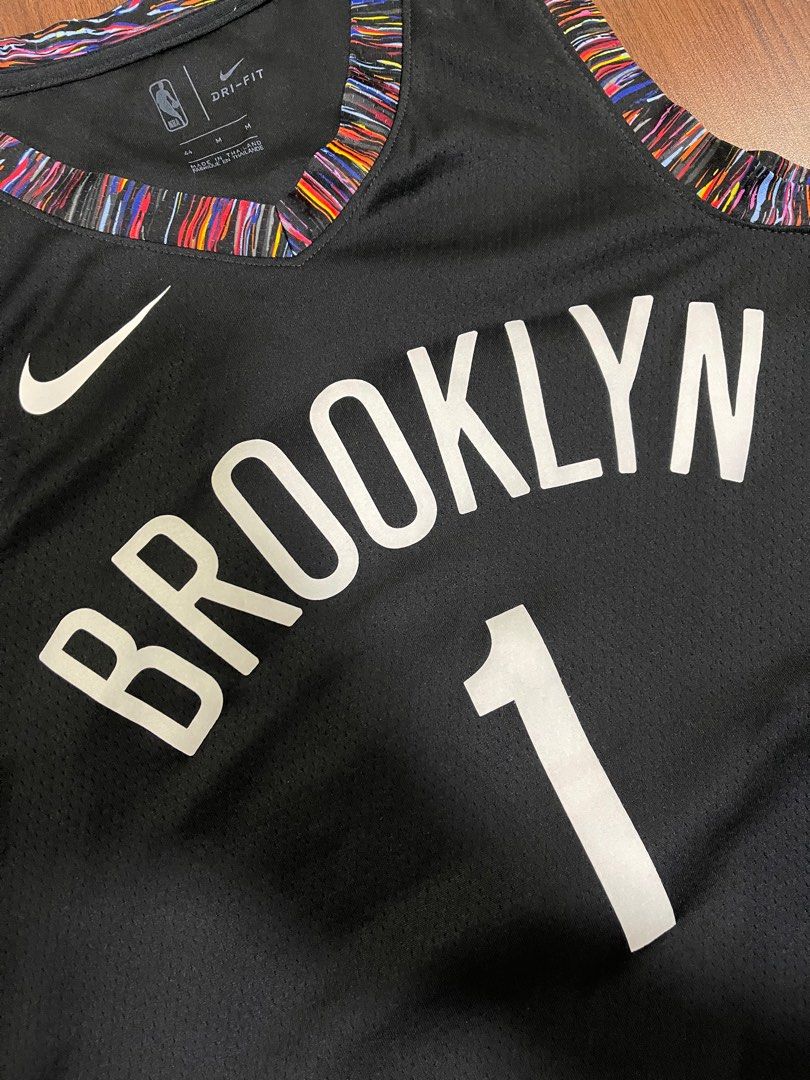 Youth Nike D'Angelo Russell Black Brooklyn Nets Swingman Jersey
