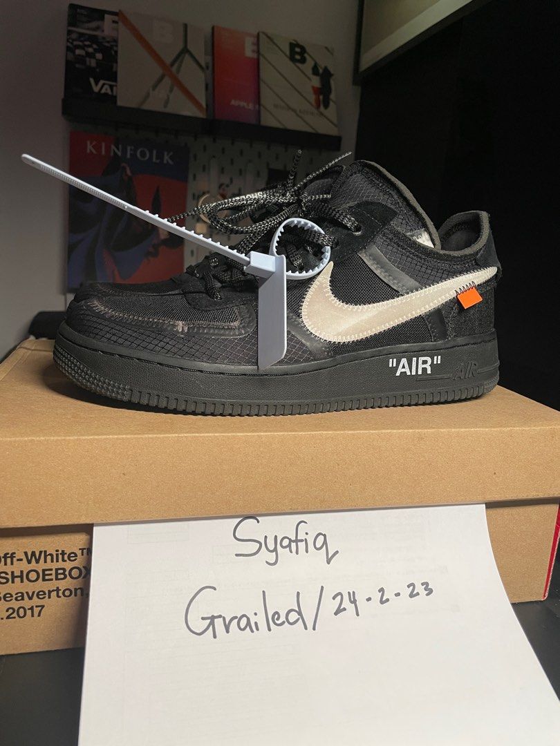 Off white air top force 1 black fake