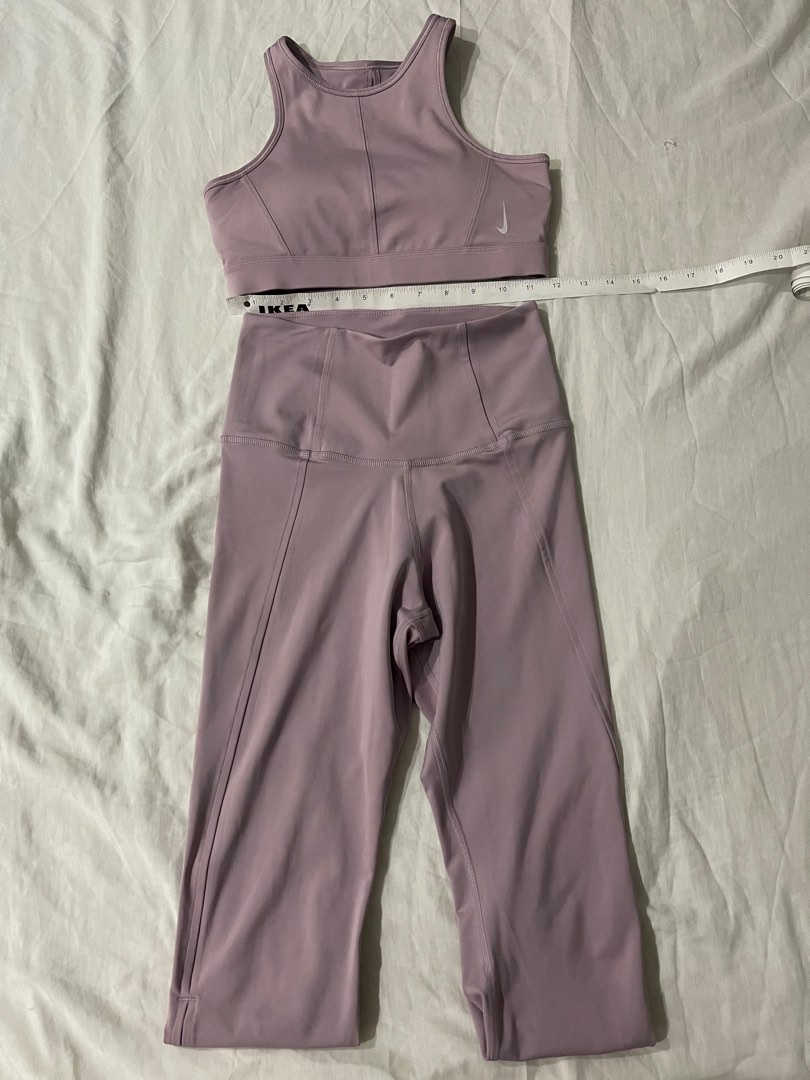 Nike yoga set. Plum color on Carousell