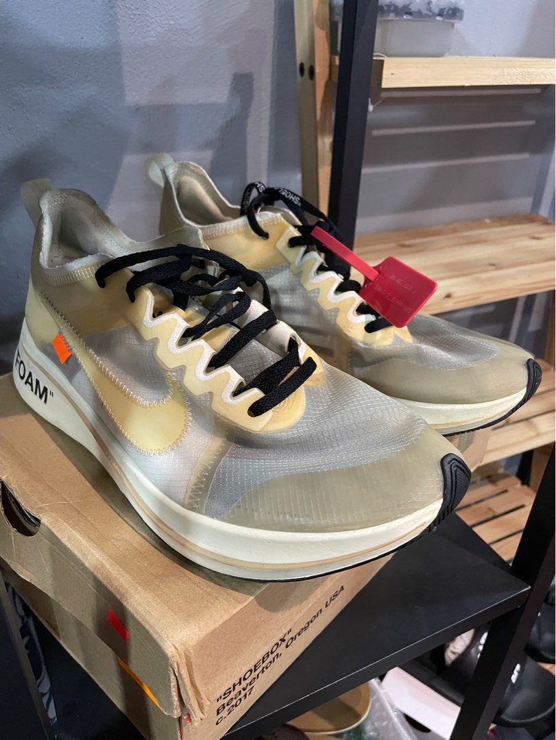 nike zoom fly off white retail