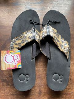 Large Ocean Pacific XL Leopard Sandals Size 11