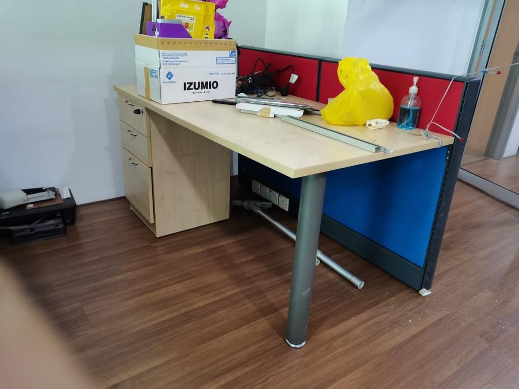 Office tables, meeting table and files racks, Furniture & Home Living