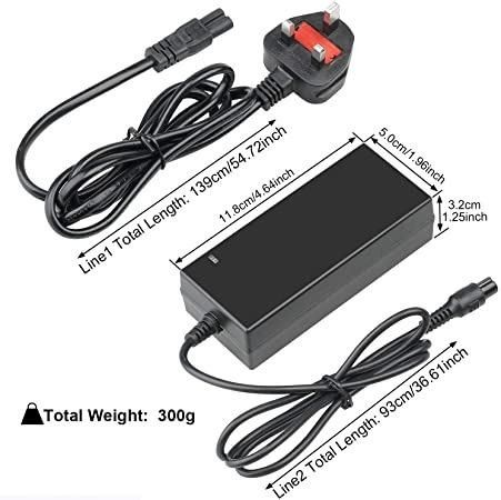 OKUL Scooter Charger 42V 2A AC Power Adapter Battery Charger for