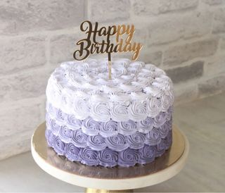 Ombre rosette cake