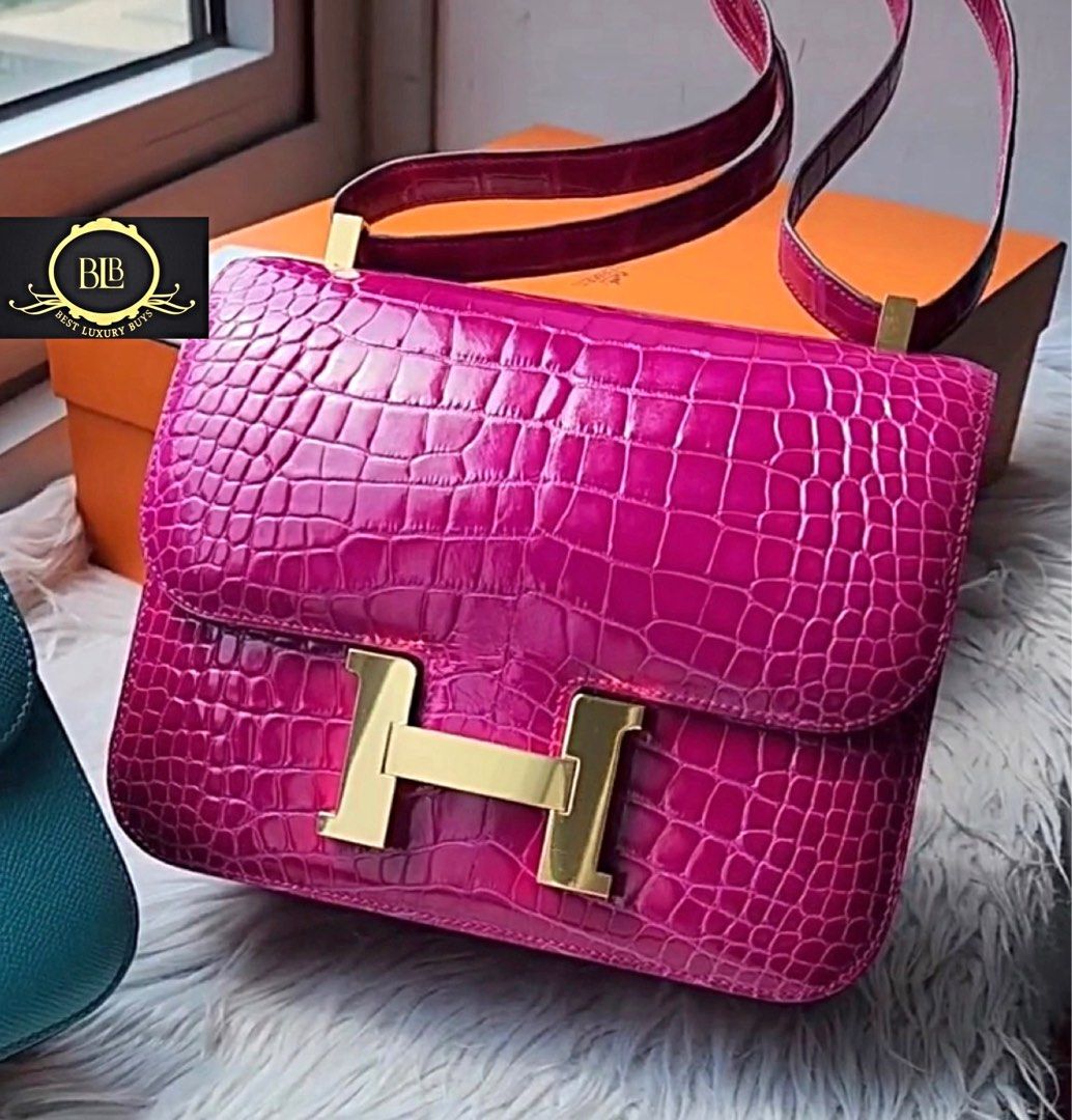 Onhand New Authentic Hermes Constance 24 C24 Croc Crocodile Niloticus