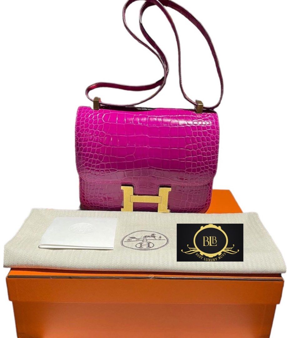 Onhand New Authentic Hermes Constance 24 C24 Croc Crocodile Niloticus