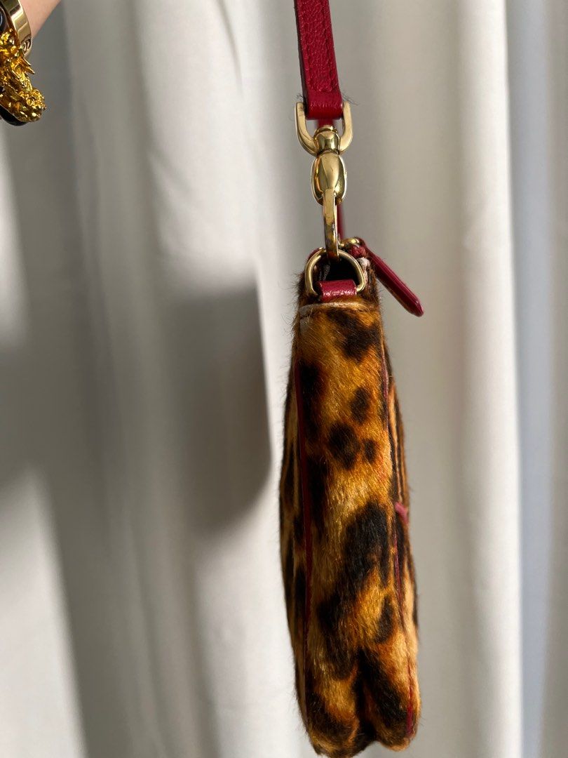 Original Christian Dior Leopard Saddle bag mini, Luxury, Bags & Wallets