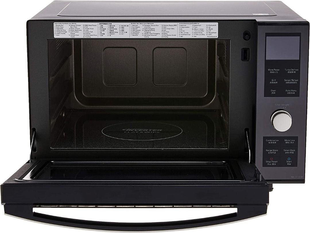 Panasonic NN-DF383B Flat Cavity Convention Microwave Oven 23 L Black ...