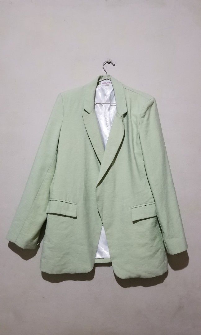 Pastel green discount coat