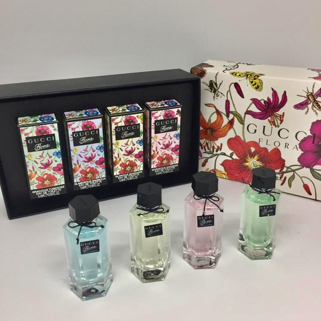 Perfume Gucci flora miniature gift set, Beauty & Personal Care, Fragrance &  Deodorants on Carousell