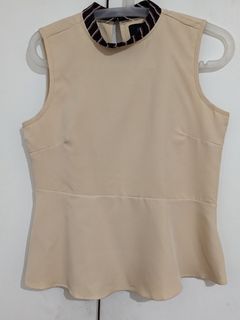 Plains & Prints High Neck Blouse