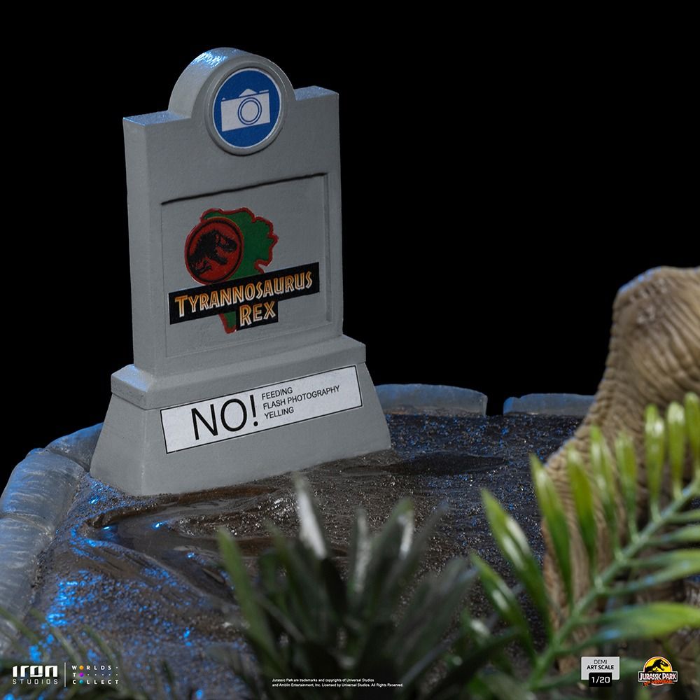 Statue T-Rex Jurassic Park 30th Anniversary - MiniCo Iron Studios 14,8 Cm